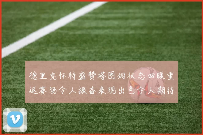 德里克怀特盛赞塔图姆状态回暖重返赛场令人振奋表现出色令人期待
